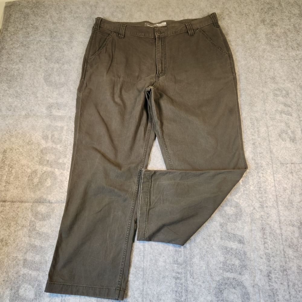 Carhartt Mens Pants 40×30 Gray Rugged Flex Relaxed Fit Canvas Work BN2291-M